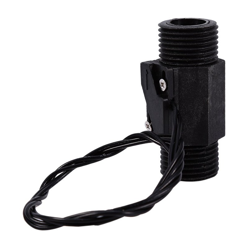 Wal front Water Flow Switch Magnetic Flow Sensor AC 220V EFS-04P Black Plastic Vertical and Horizontal - Image 1